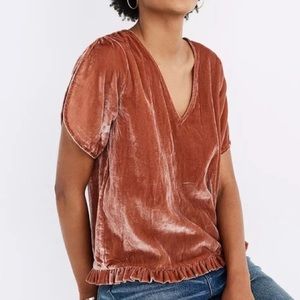 Madewell Velvet Top